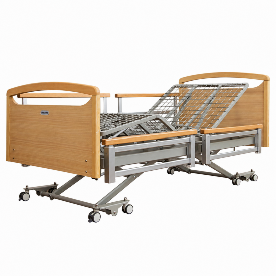 5-Function Electric Care Bed with 23–70cm Height Adjustment and Independent Side Rails
