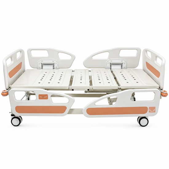 Manual 3-Function Hospital Bed with Height Adjustment and Modern ABS Panels